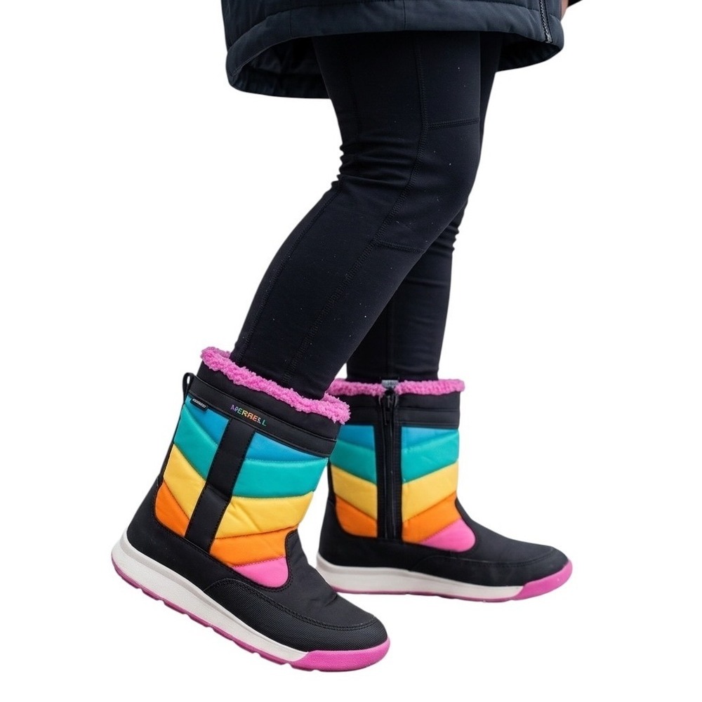 Merrell Kids Alpine Puffer Waterproof Snow Boot Multi Insulated -25F Rated 4
